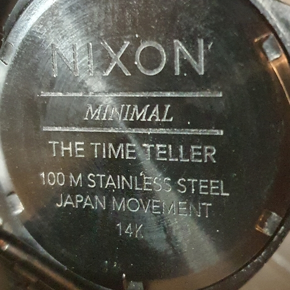 Nixon Minimal The Time Teller Black Stainless Steel Men's Watch - Picture 4 of 4